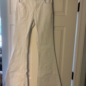 Women's White Flare Jeans